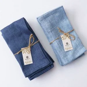 Napkin linen - oxford blue - Image 3