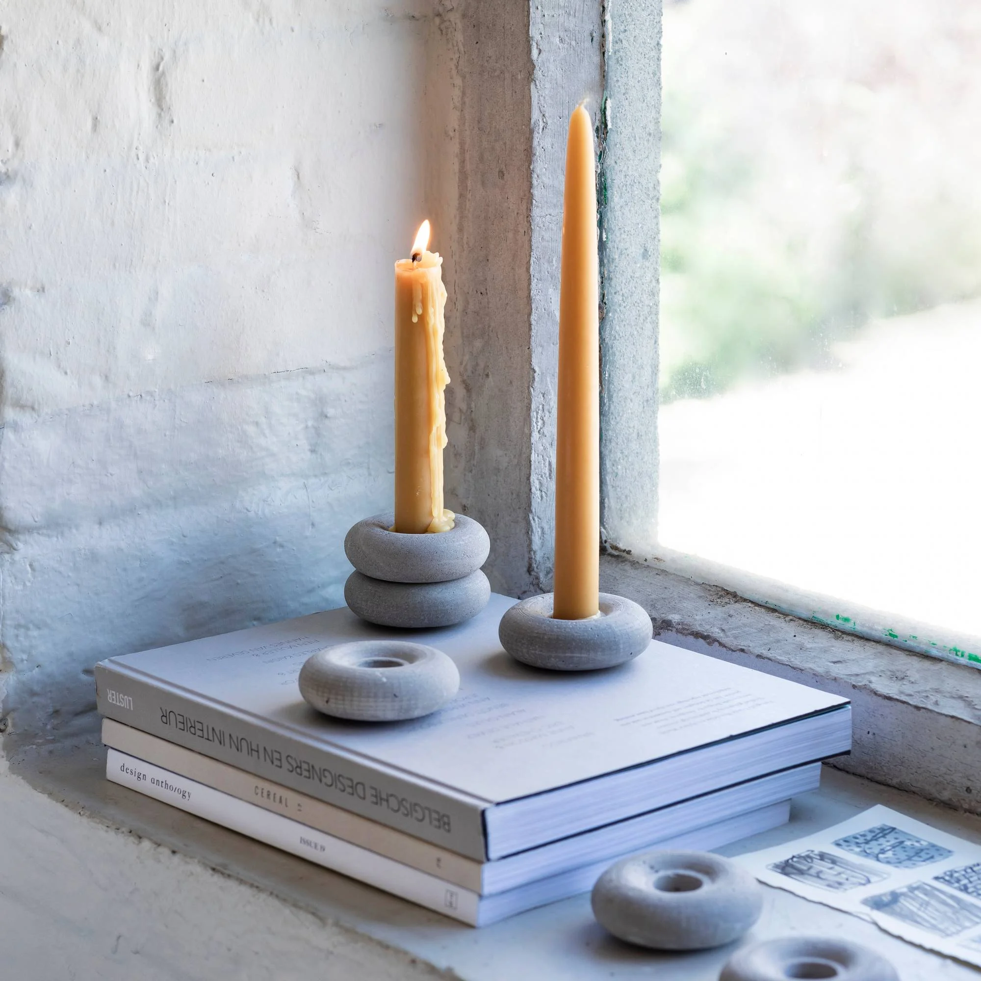 Brick candle holder