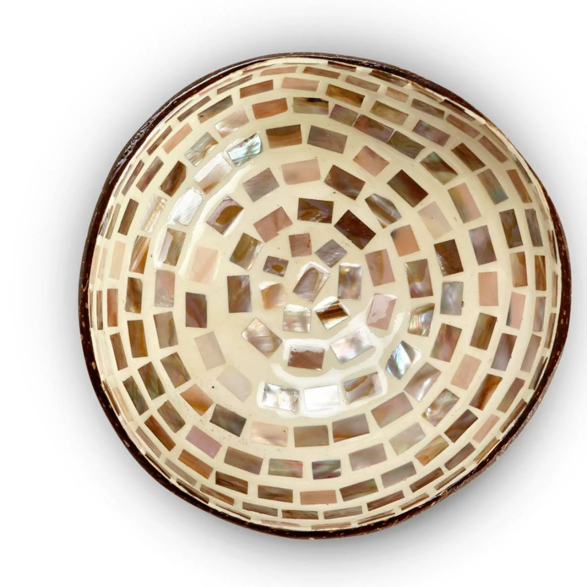 Coconut bowl-brown mozaic - Image 2