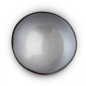 Coconut bowl-grey metallic
