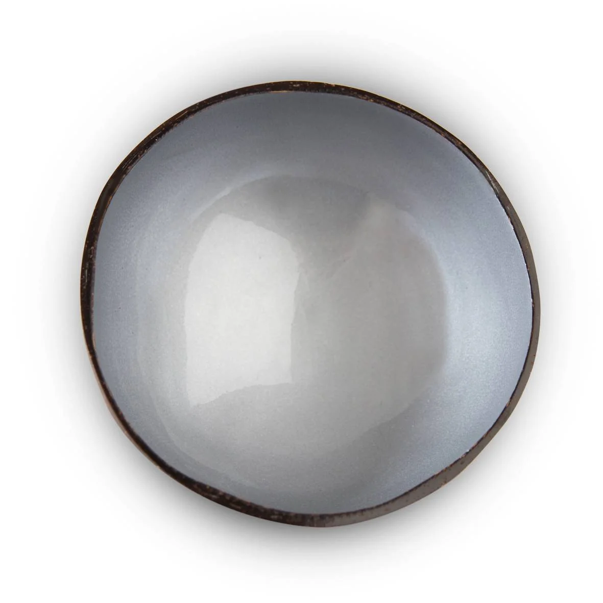Coconut bowl-grey metallic