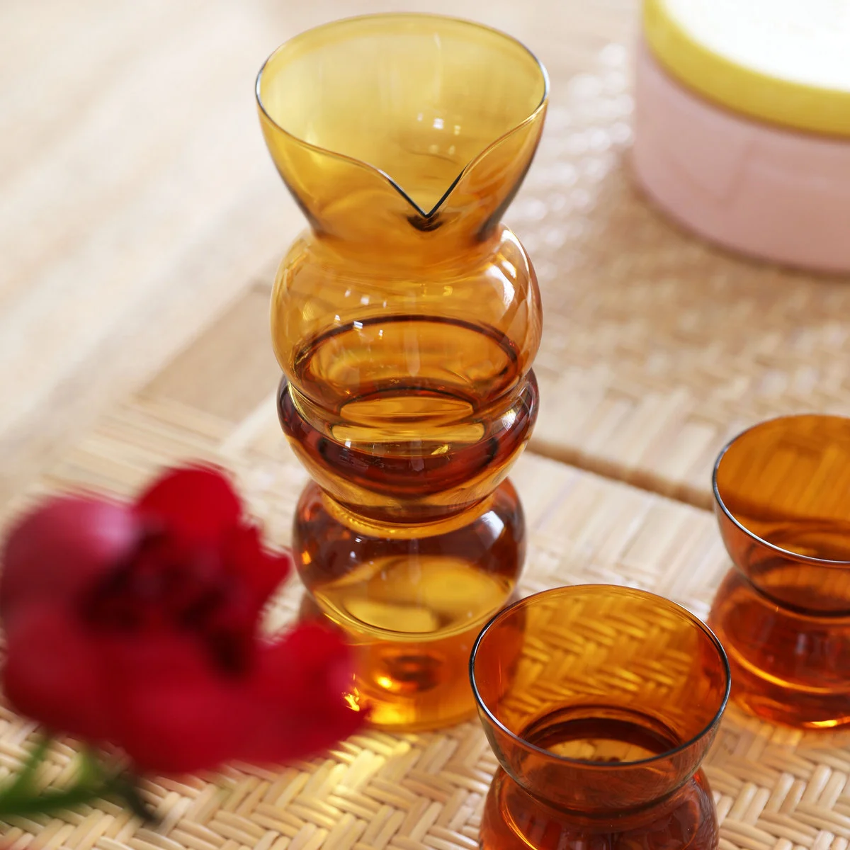 Glaasjes totem - amber - Afbeelding 2