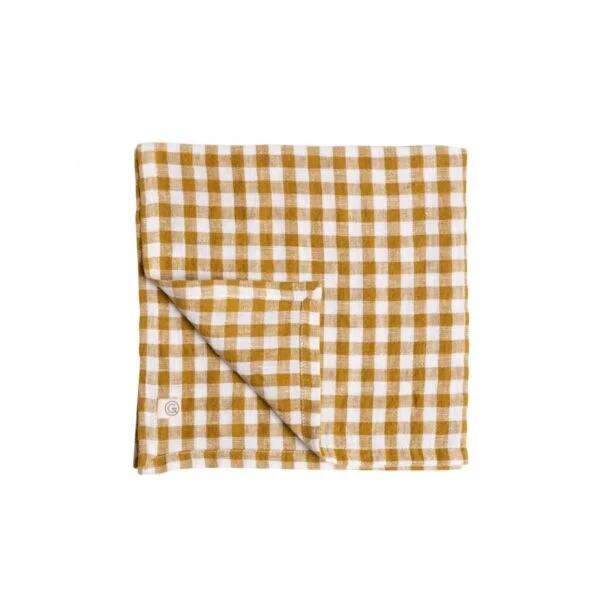 Servet Vichy - Curry - Afbeelding 4