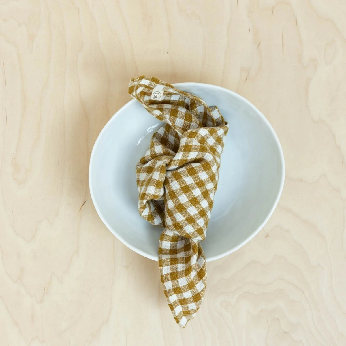 Napkin Vichy - Curry - Image 2