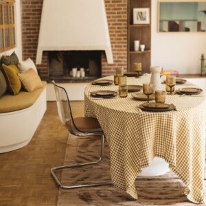 Tablecloth Vichy - Curry - Image 4
