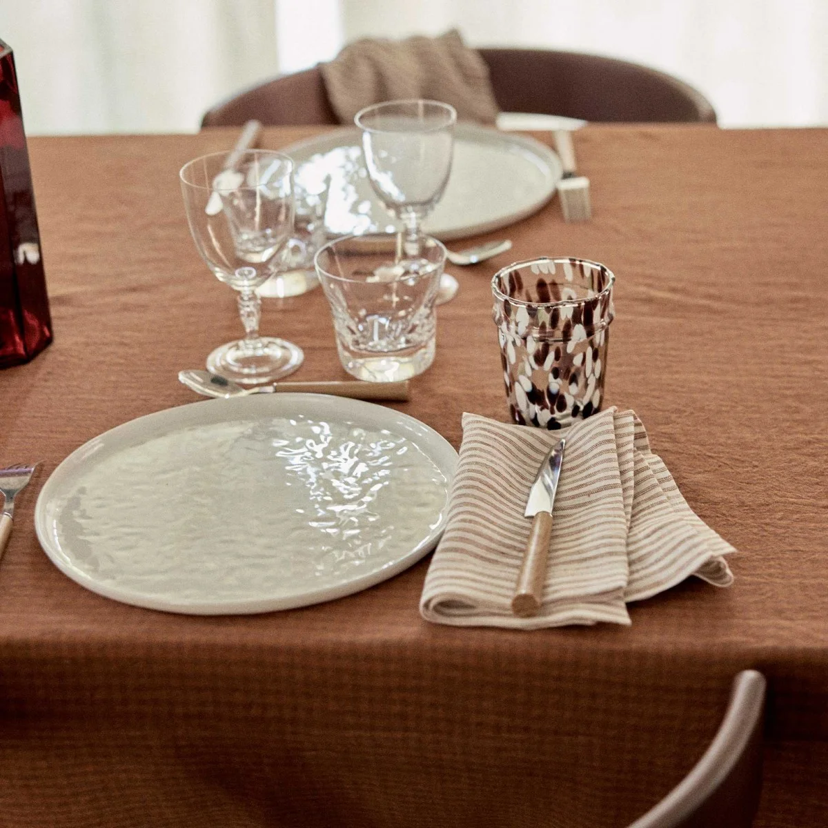 Tablecloth Vichy - Marsala - Image 2